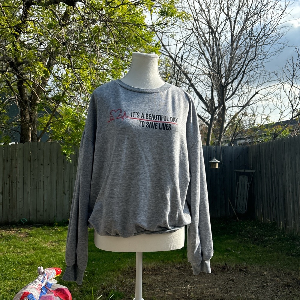 SheIn Grey’s Anatomy Crewneck Sweatshirt
